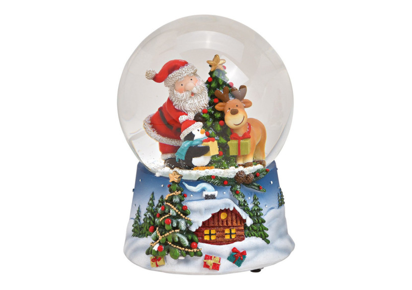 Boîte à Musique - Boule à Neige avec Pinguin 10x14x10cm - 10027390 - WURM