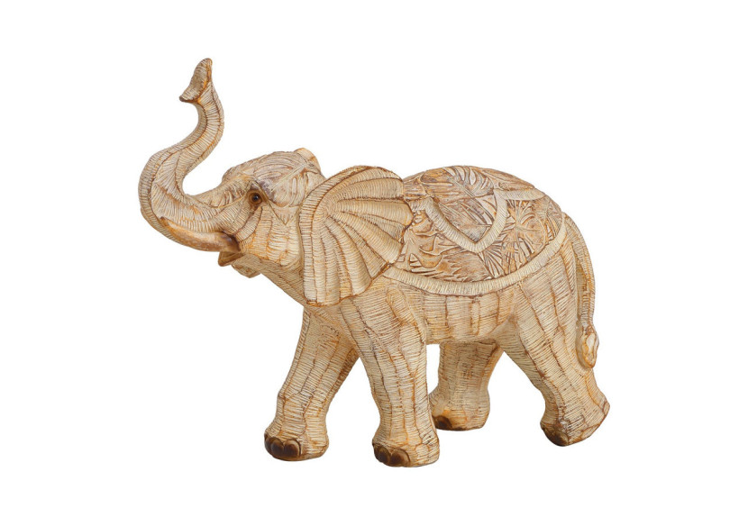 Éléphant en polyuréthane beige - 27x25x12cm - 10026981 - WURM