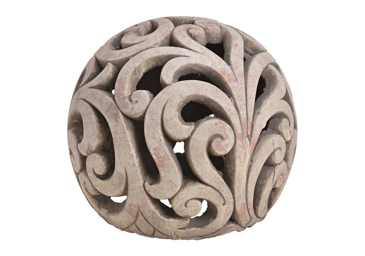 Boule en terre cuite marron - Dimensions 22x19x22cm - 10025696 - WURM