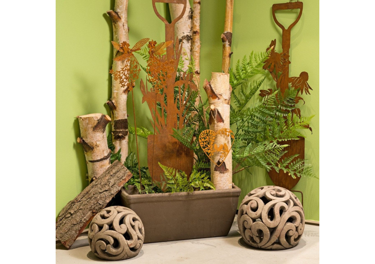 Boule en terre cuite marron - Dimensions 22x19x22cm - 10025696 - WURM