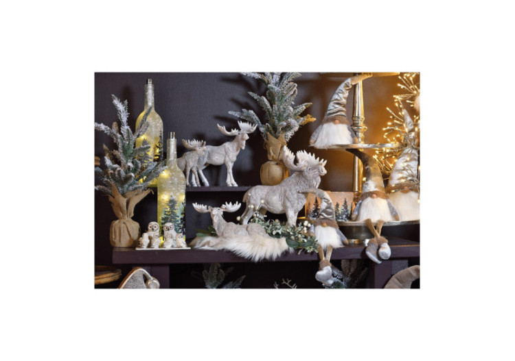 Étagère ovale en métal argenté - 3 niveaux, dimensions 28x18cm, 41x26cm, 51x31cm, hauteur 75cm - 10025676 - WURM 2