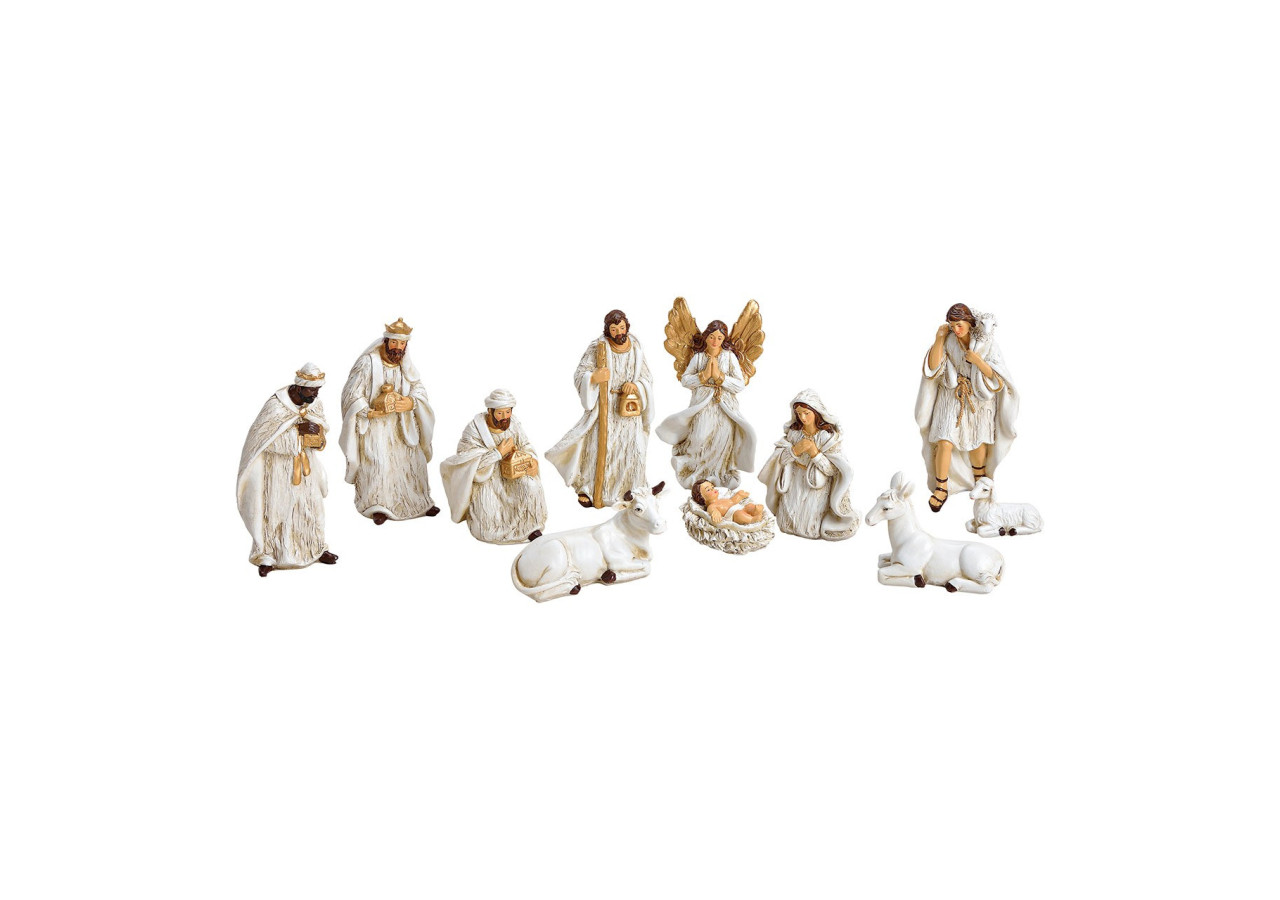 Set de Figurines de Crèche en Polyuréthane Antique - 11 pièces, 4-15cm - 10025544 - WURM