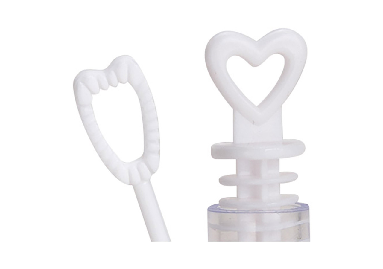 Set de bulles de savon 96 pièces - Cœur pour mariage, 4,5ml, 1x10x1cm - 10024511 - WURM