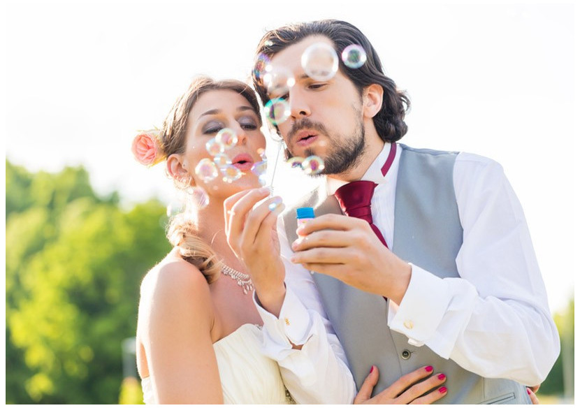 Set de bulles de savon 96 pièces - Cœur pour mariage, 4,5ml, 1x10x1cm - 10024511 - WURM