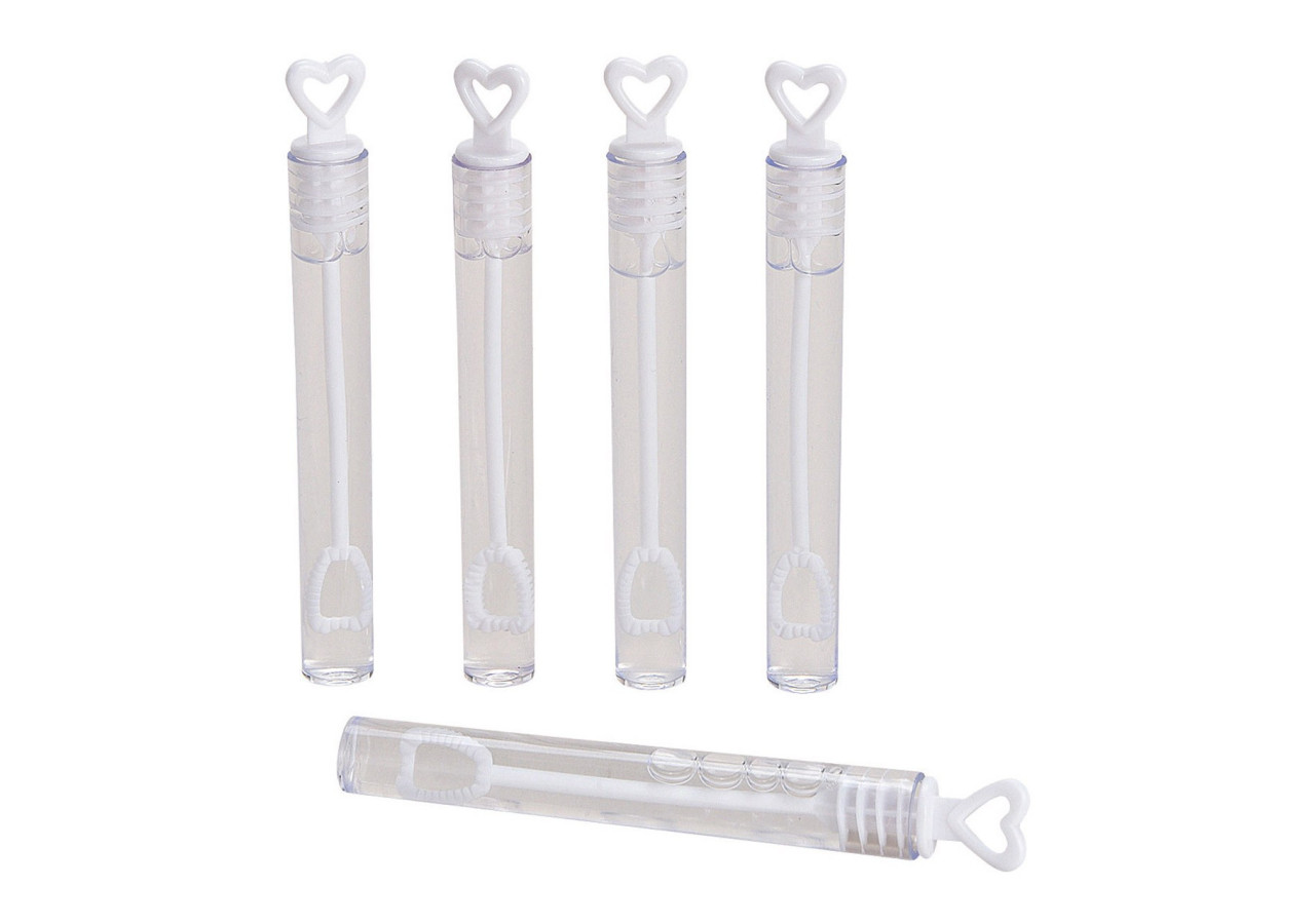 Set de bulles de savon 48 pièces - Cœur pour mariage, 4,5ml, 1x10x1cm - 10024479 - WURM
