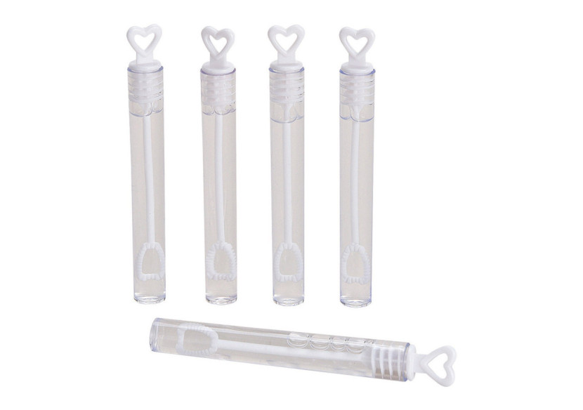 Set de bulles de savon 48 pièces - Cœur pour mariage, 4,5ml, 1x10x1cm - 10024479 - WURM