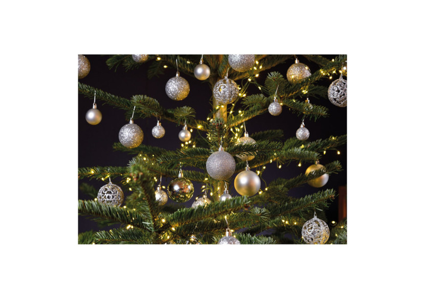 Ornements de Noël - 100 boules en plastique argentées 3/4/6cm - 10023309 - WURM Ornements de Noël - 100 boules en plastique argentées 3/4/6cm - 10023309 - WURM