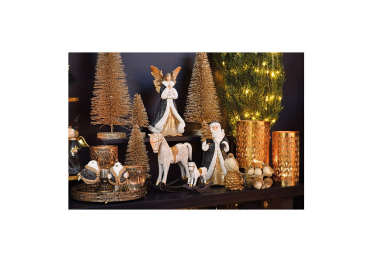 Lanterne Marocaine en Verre et Métal Doré - 10x15x10cm - 10023048 - WURM 2