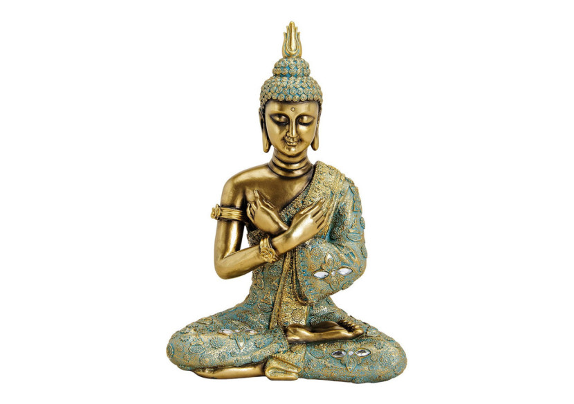 Buddha assis - Poly, 23 x 33 x 14 cm - 10022845 - WURM