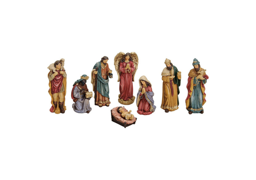 Set de figurines de crèche - 8 pièces en poly, 5 à 16 cm - 10022728 - WURM Set de figurines de crèche - 8 pièces en poly, 5 à 16 cm - 10022728 - WURM