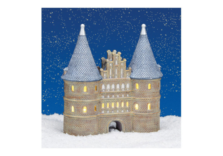 Maison Lichthaus Holstentor - Porcelaine avec Éclairage Inclus - 10022396 - WURM 2