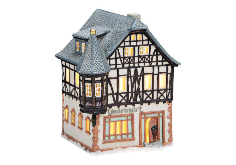Maison Lichthaus 'Lindenwirt' - Porcelaine Colorée de Rüdesheim - 10022394 - WURM