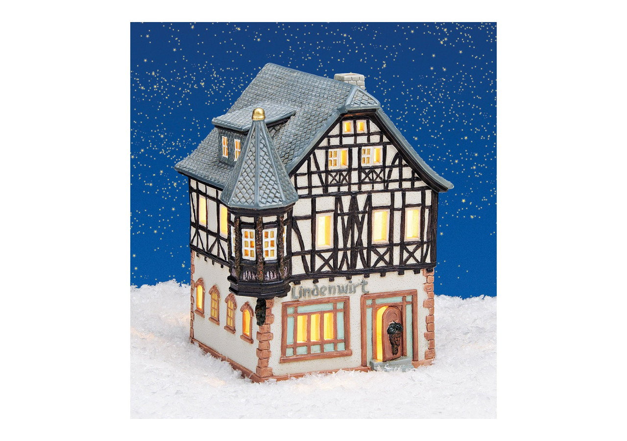 Maison Lichthaus 'Lindenwirt' - Porcelaine Colorée de Rüdesheim - 10022394 - WURM