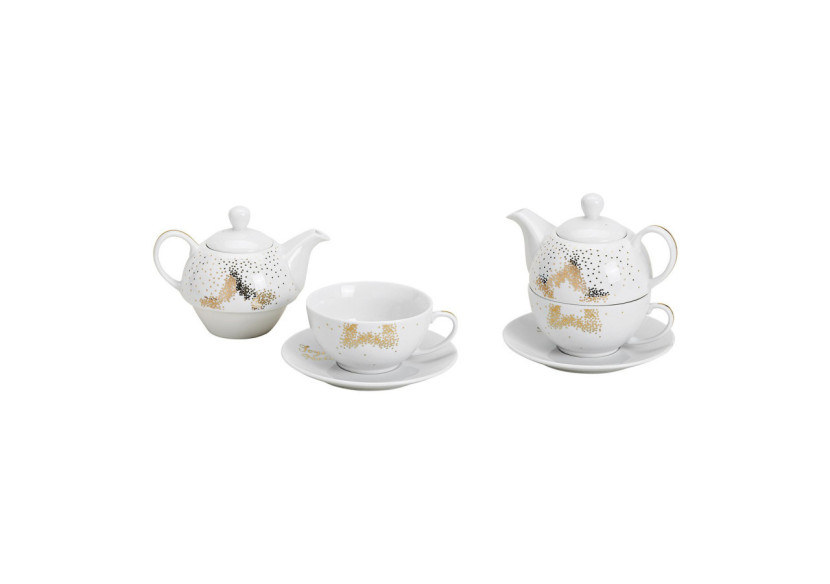 Service à thé Étoile Dorée - Ensemble en porcelaine avec tasse et soucoupe - 10021861 - WURM Service à thé Étoile Dorée - Ensemble en porcelaine avec tasse et soucoupe - 10021861 - WURM