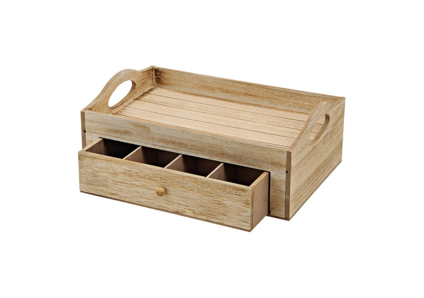 Boîte à Thé avec 7 Compartiments - Bois Marron 30x11x20 cm - 10021024 - WURM Boîte à Thé avec 7 Compartiments - Bois Marron 30x11x20 cm - 10021024 - WURM