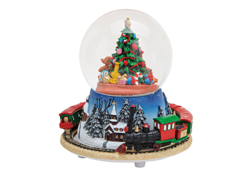 Boîte à musique et boule à neige - Motif train avec arbre 14x16x14 cm - 10019861 - WURM Boîte à musique et boule à neige - Motif train avec arbre 14x16x14 cm - 10019861 - WURM