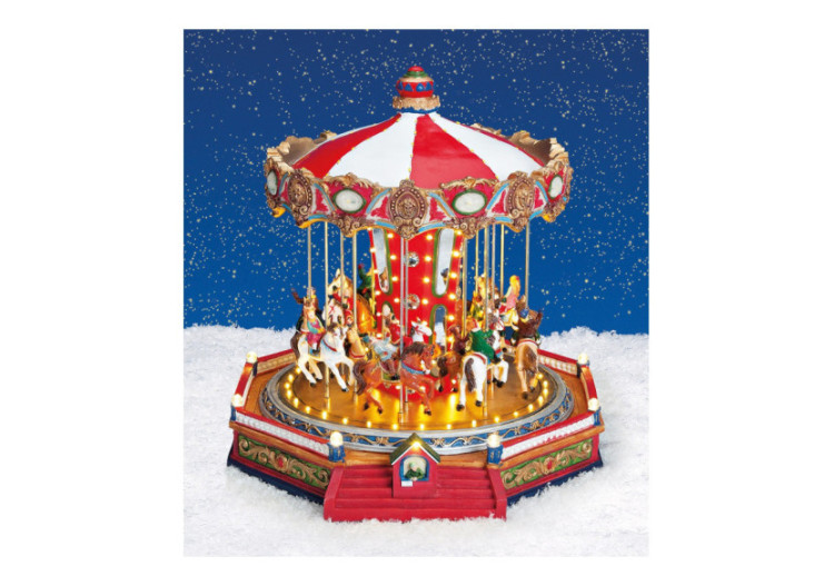 Carrousel musical avec lumière - Poly 36x35x34 cm - 10019521 - WURM 2
