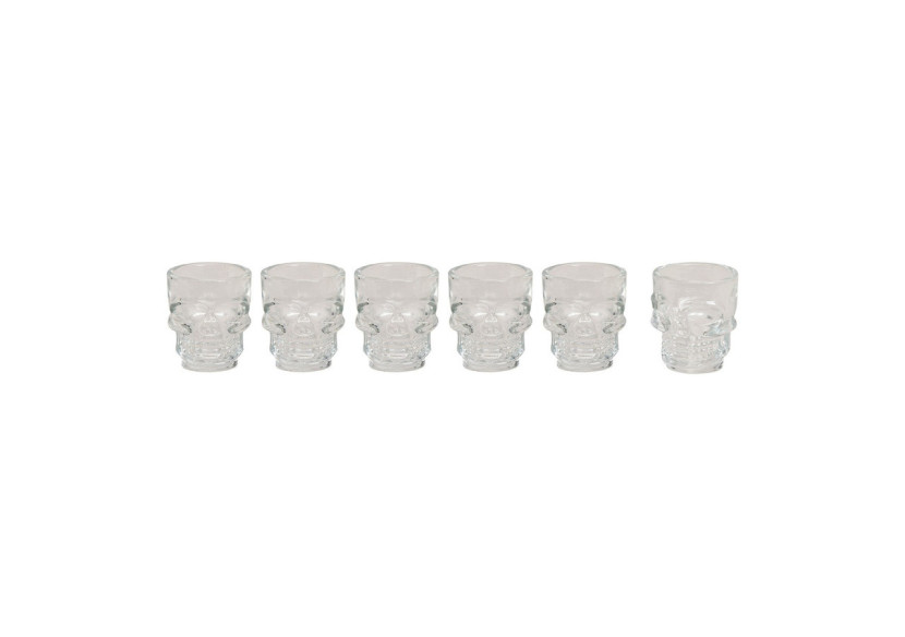 Verres à tirage crâne - Ensemble de 6, Transparent 5 x 6 x 4 cm - 10018424 - WURM Verres à tirage crâne - Ensemble de 6, Transparent 5 x 6 x 4 cm - 10018424 - WURM