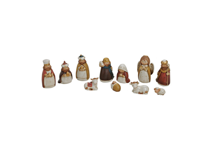Ensemble de Figurines de Crèche en Porcelaine - 11 pièces, 3-11 cm - 10018257 - WURM