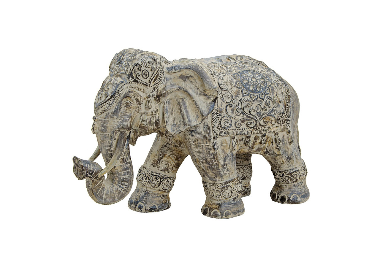 Éléphant Décoratif en Résine - Gris, 50 x 22 x 34 cm - 10017906 - WURM