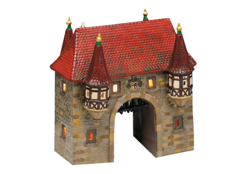 Lanterne Stadttor - Porcelaine éclairée 18 x 7 x 19 cm - 10017428 - WURM