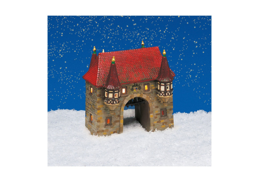 Lanterne Stadttor - Porcelaine éclairée 18 x 7 x 19 cm - 10017428 - WURM