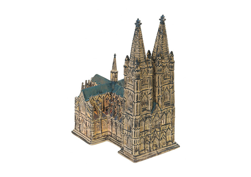 Lichthaus Église Cologne - Porcelaine marron 24 x 26 x 16 cm - 10016958 - WURM