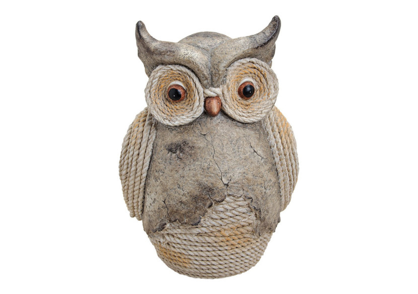 Chouette en Magnesia - Grise, dimensions 32 x 26 x 46 cm - 10016917 - WURM