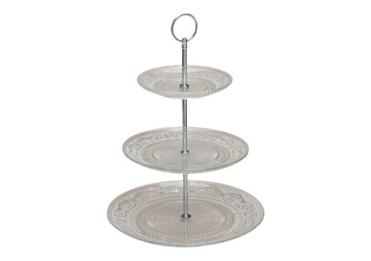 Etagère en verre à 3 niveaux - Hauteur 25 cm - 10016621 - WURM