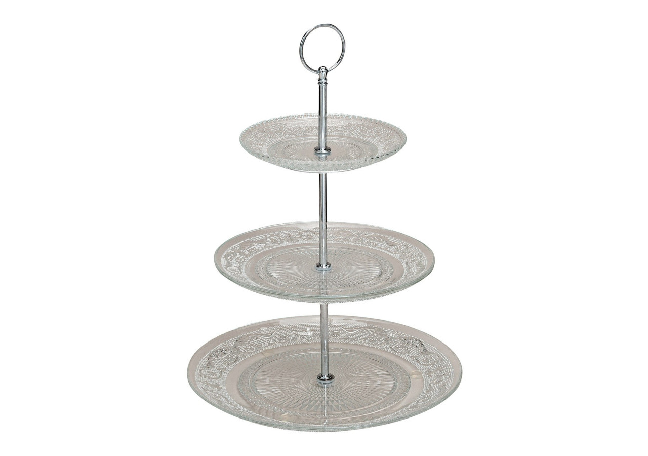 Etagère en verre à 3 niveaux - Hauteur 25 cm - 10016621 - WURM