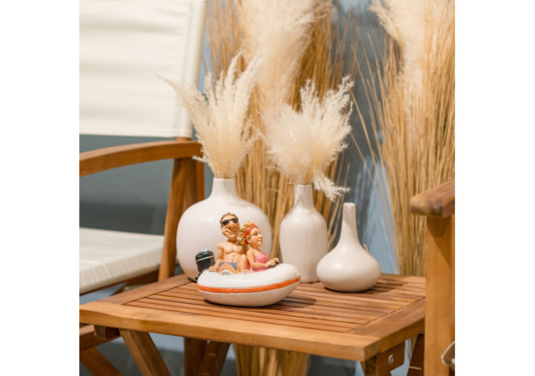 Tirelire en forme de canot - Poly, dimensions B16 x T11 x H12 cm - 10016582 - WURM 2