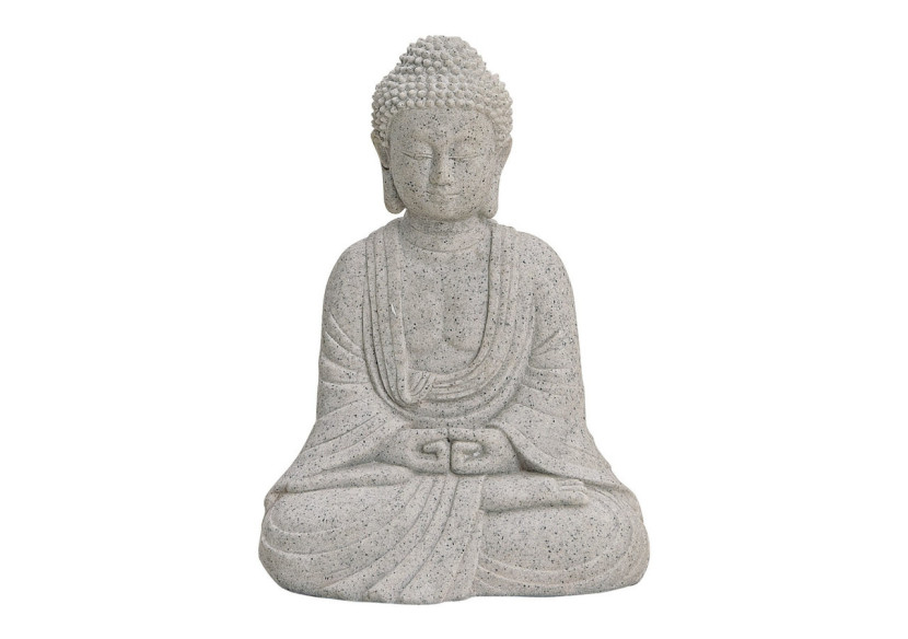 Bouddha assis en polyéthylène - 13 cm en gris - 10016089 - WURM