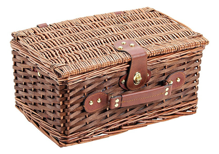 Panier de Pique-Nique pour 2 - Osier, 36 x 18 x 25 cm - 10015936 - WURM