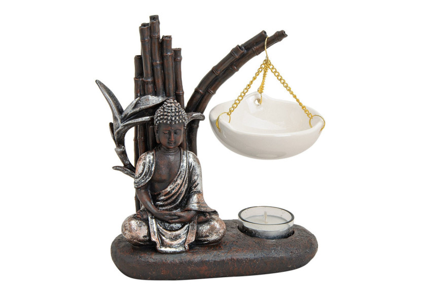 Lampe à parfum Bouddha - Poly/Keramik, 19 x 8 x 20 cm - 10015234 - WURM