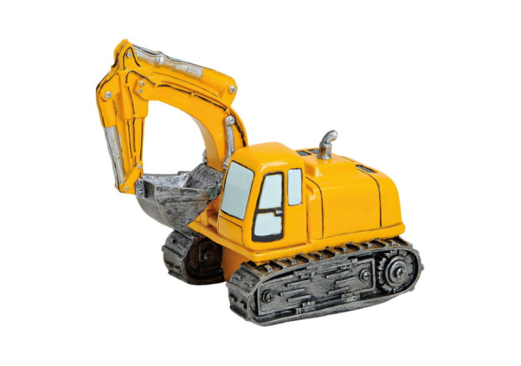 Tirelire en forme de pelleteuse - Poly, 18x11x16 cm - 10014849 - WURM