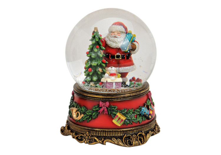 Boîte à musique/Snow globe - Nikolaus, 11x15x11 cm - 10014765 - WURM