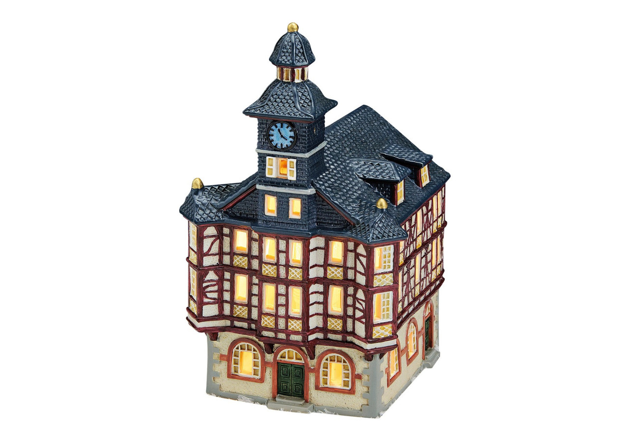 Maison Lichthaus 'Hôtel de Ville Heppenheim' en Porcelaine - Multicolore (13x22x14 cm) - 10014299 - WURM