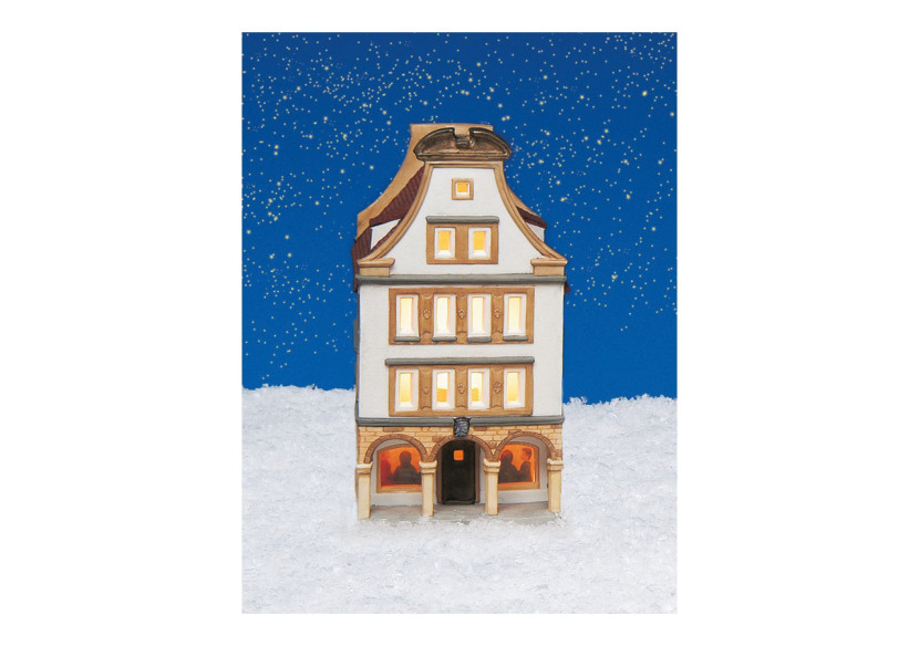 Maison Lichthaus Prinzipalmarkt Münster - Porcelaine colorée 14x10x21cm - 10010272 - WURM