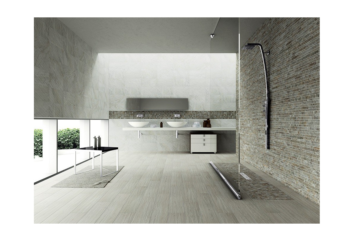 Mosaïque sol et mur grès cérame Stonequartz - Alfalux : Confort'Mat