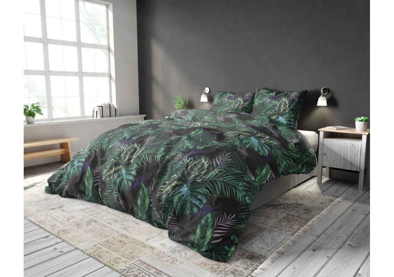 Housse de Couette Berdo Noir - 200 x 220 cm - 15029954 - Royal Textile