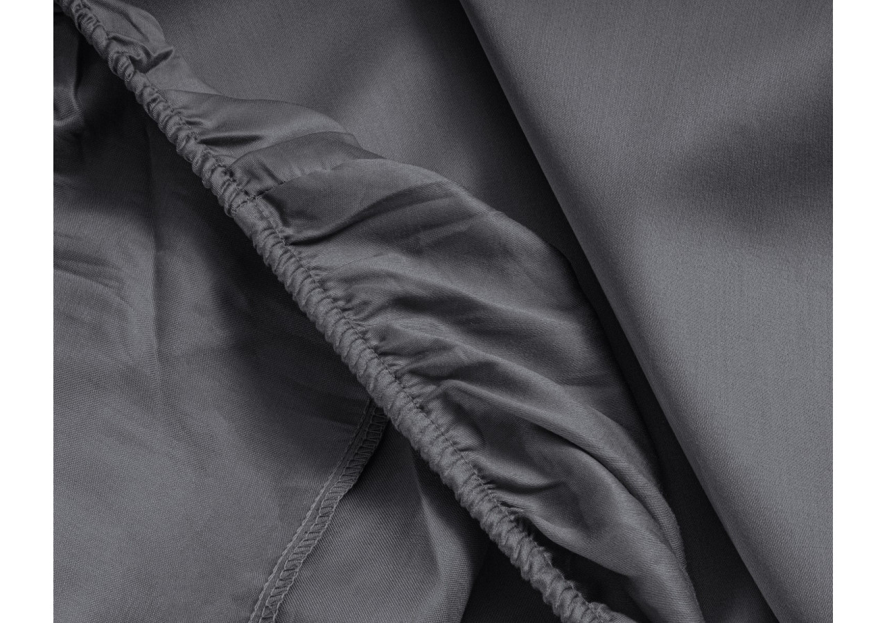 Housse de Matelas Splittopper Satijn - Antracite 180 x 200 cm - 15024006 - Primaviera Deluxe