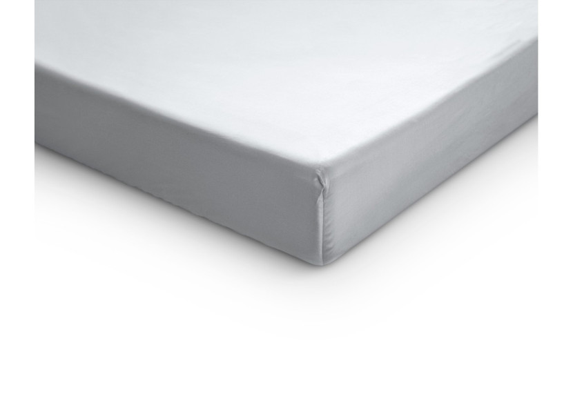 Housse de Matelas Satiny Blanche - 180 x 210 cm, Katoensatijn - 15021002 - Primaviera Deluxe