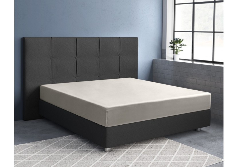 Housse de Matelas Satinée Crème - 90 x 220 cm - 15020960 - Primaviera Deluxe