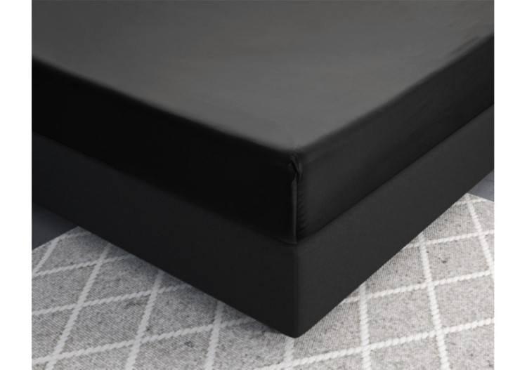 Housse de Matelas Satin Noir - 90 x 220 cm - 15020948 - Primaviera Deluxe 2