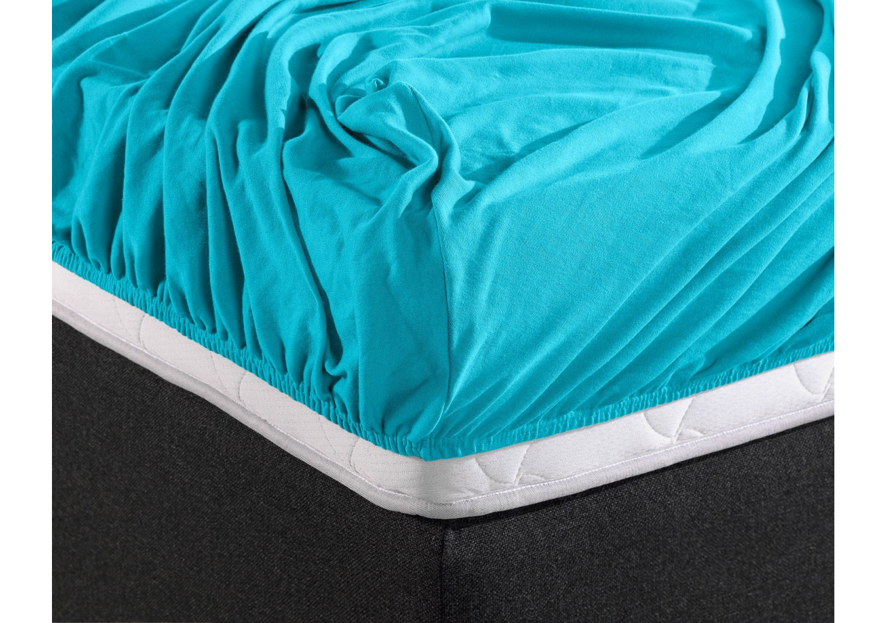 Housse de Matelas Jersey Turquoise - 135g, 80/100 x 200 cm - 15020058 - Dreamhouse