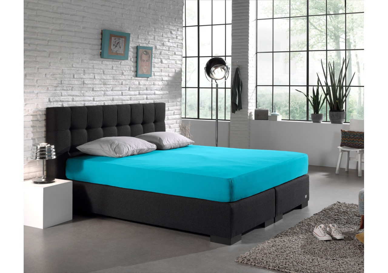 Housse de Matelas Jersey Turquoise - 135g, 80/100 x 200 cm - 15020058 - Dreamhouse