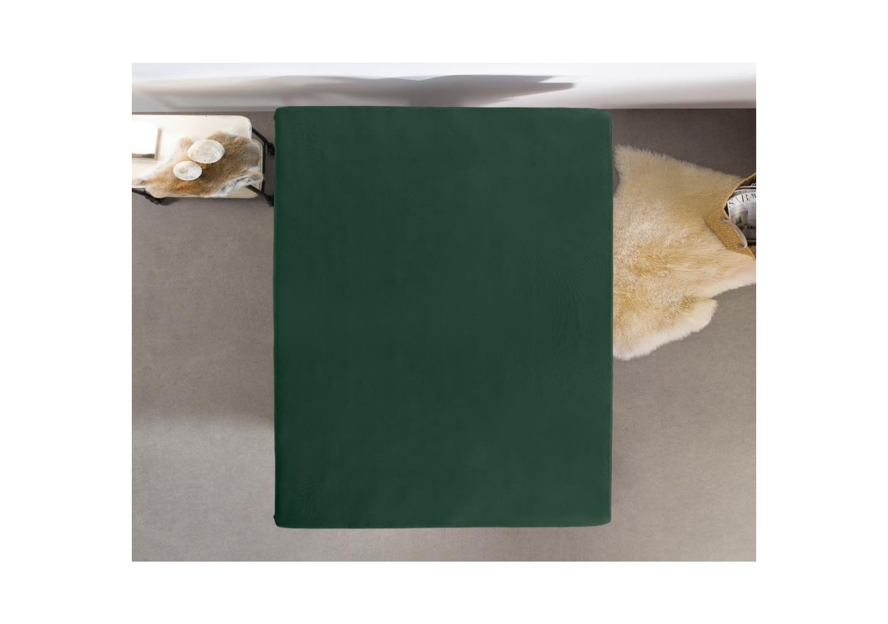 Housse de Matelas Double Jersey - Vert Botanique 80/100 x 220 cm - Royal Textile