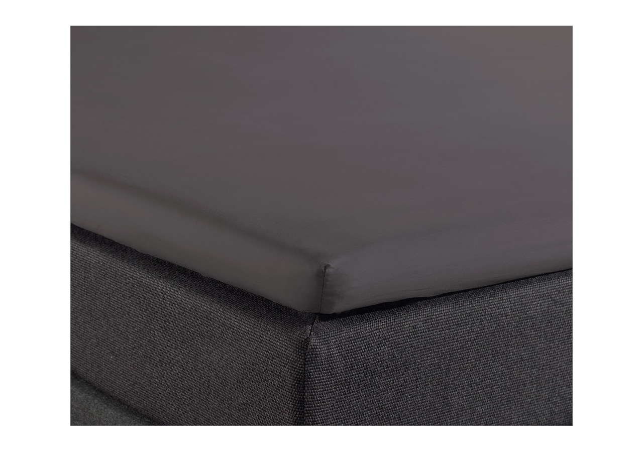 Housse de Matelas Splittopper - Coton Percal Antracite 200 x 220cm - 14019477 - Royal Textile