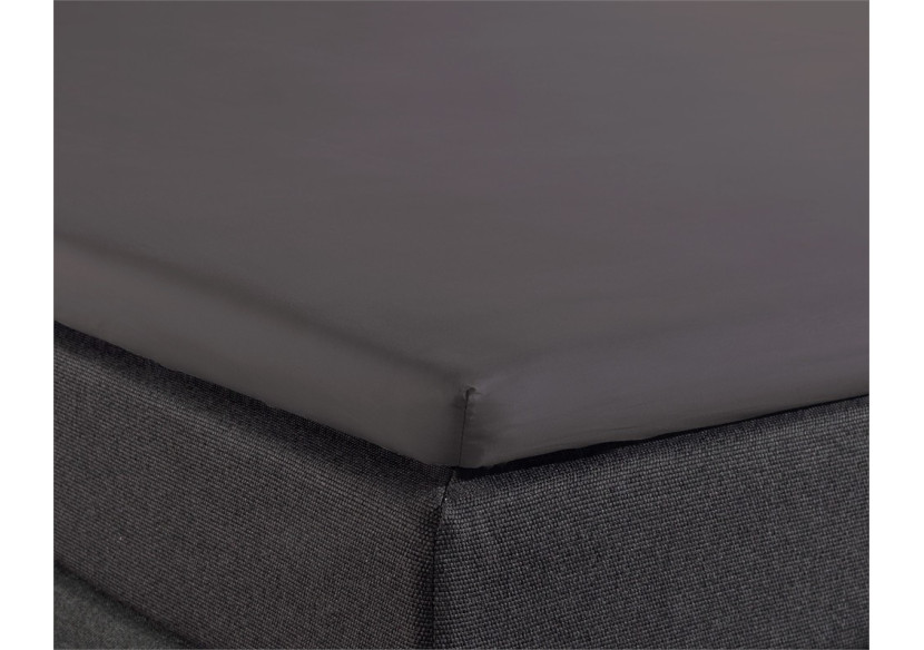 Housse de Matelas Splittopper - Coton Percal Antracite 200 x 220cm - 14019477 - Royal Textile