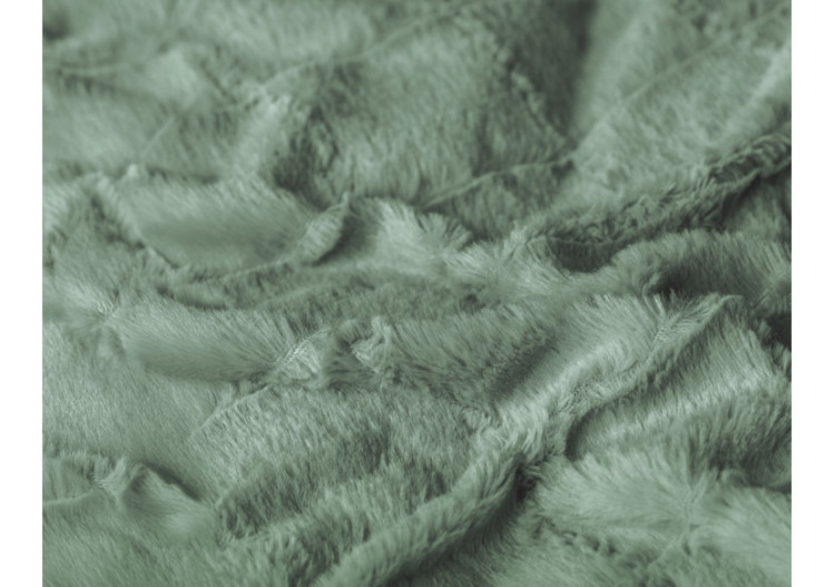 Housse de Couette en Fausse Fourrure Vert Foncé - 240x200/220cm - 17022295 - Royal Textile